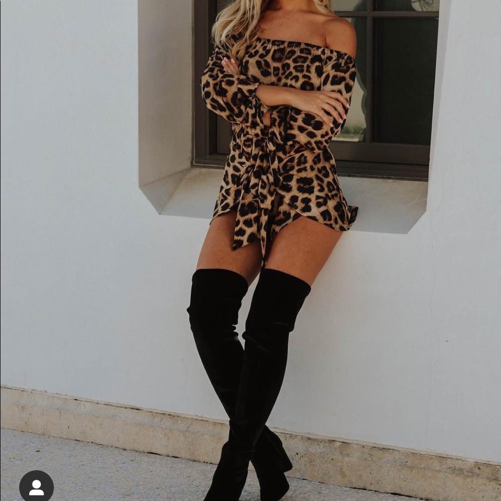 Leopard romper